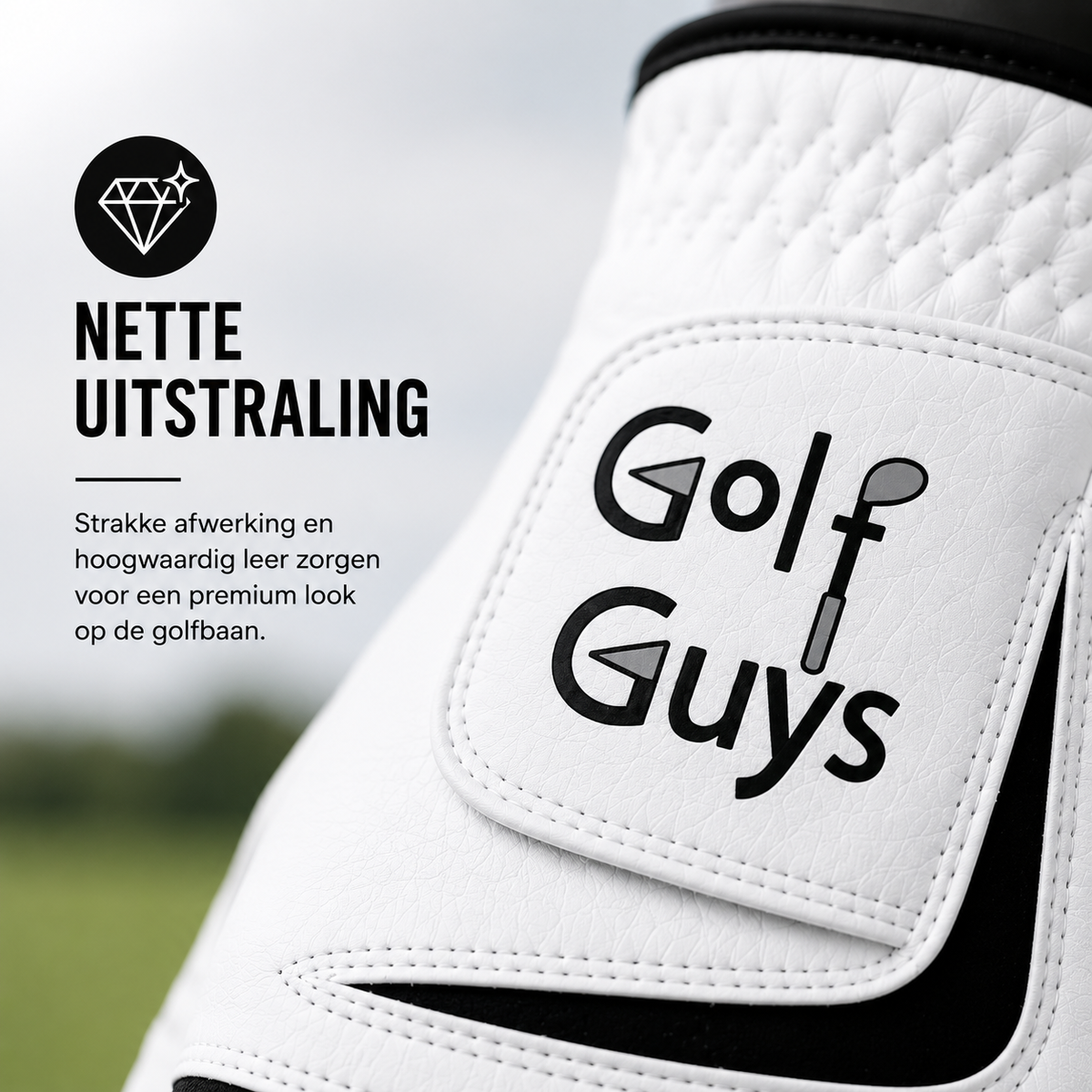 Golf Guys Dutch Tour White XV1 Cabretta golfhandschoen – foto 4